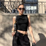Abbie Oval Sunglasses Black/Smoke Lens