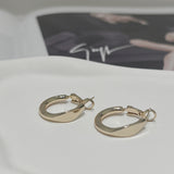 Gold Small Hoop Minimalist Earrings