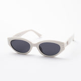 Rodney Sunglasses White/Smoke Lens
