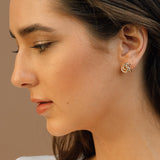 Looping Mini Hoop Gold Earrings - Astrid