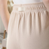 High Waisted Sweatpants Creamy Beige