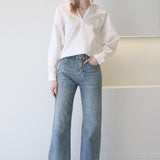 Toteme Cotton Poplin Shirt White