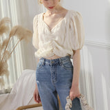 Puff Sleeved Dreamy Cropped Top