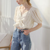Puff Sleeved Dreamy Cropped Top