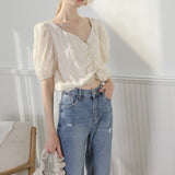 Puff Sleeved Dreamy Cropped Top