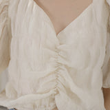 Puff Sleeved Dreamy Cropped Top