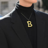 Vintage Oversized Alphabet Necklace