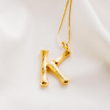 Vintage Oversized Alphabet Necklace