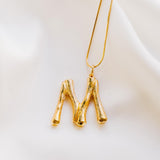 Vintage Oversized Alphabet Necklace