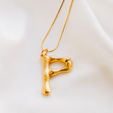 Vintage Oversized Alphabet Necklace