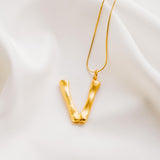 Vintage Oversized Alphabet Necklace