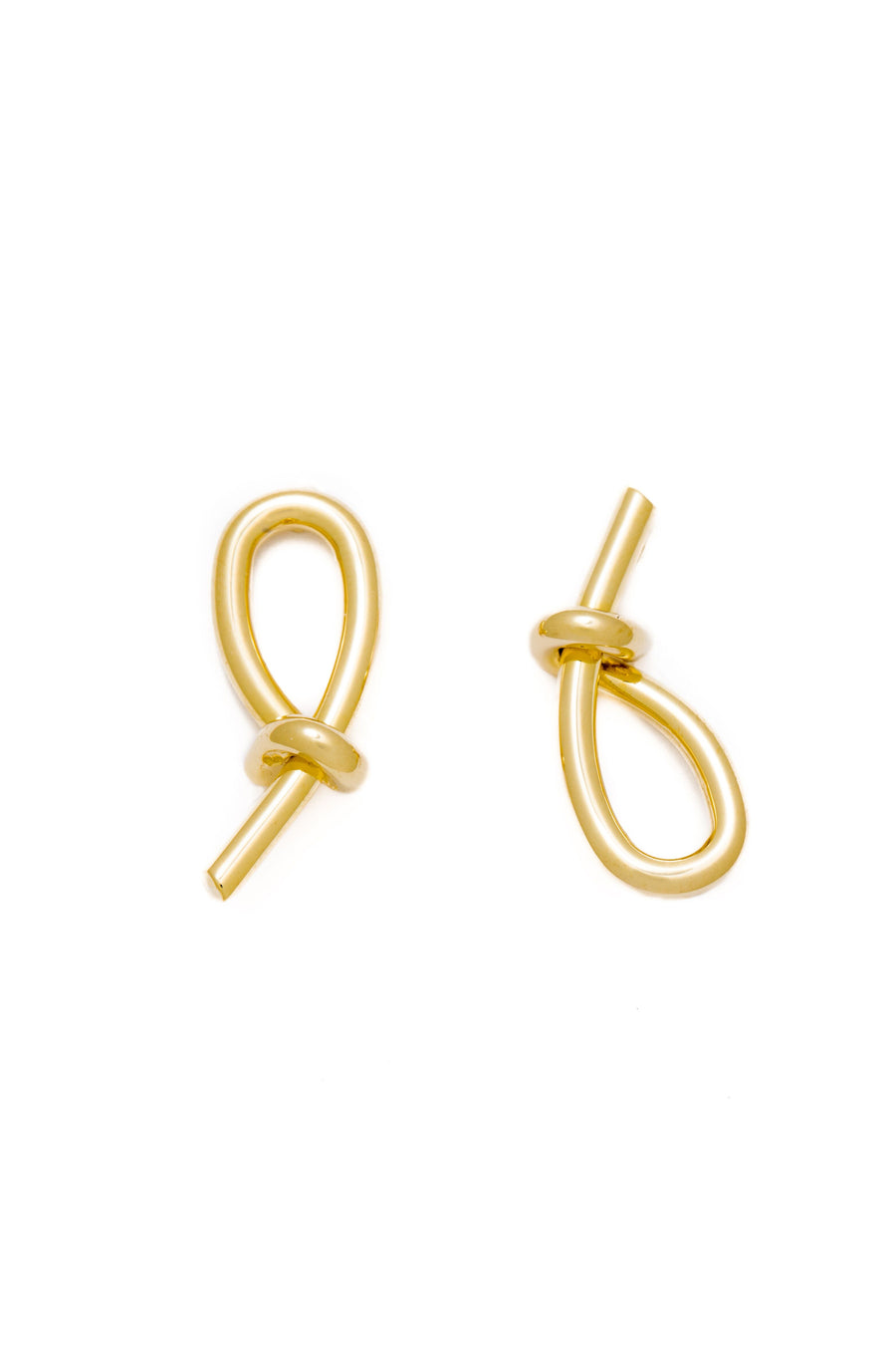 Knotted Gold Earrings - Ella