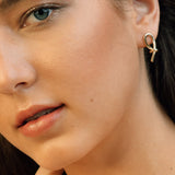 Knotted Gold Earrings - Ella