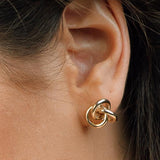 Looping Mini Hoop Gold Earrings - Astrid