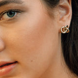 Looping Mini Hoop Gold Earrings - Astrid