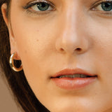 Small Gold Hoop Earrings - Candice