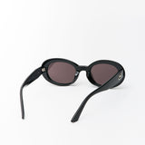 Abbie Oval Sunglasses Black/Chai Lens