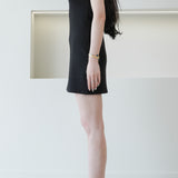 Thick Strap Mini Dress Black