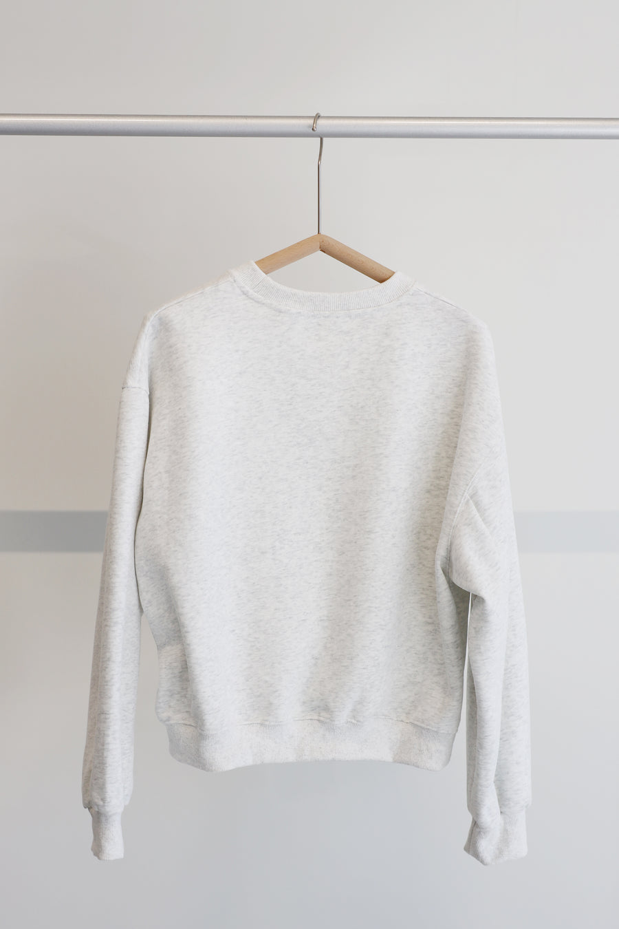 Large Bow Sweatshirt Light Grey