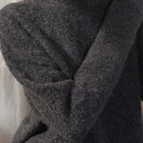 Oversized Fluffy Knit Charcoal