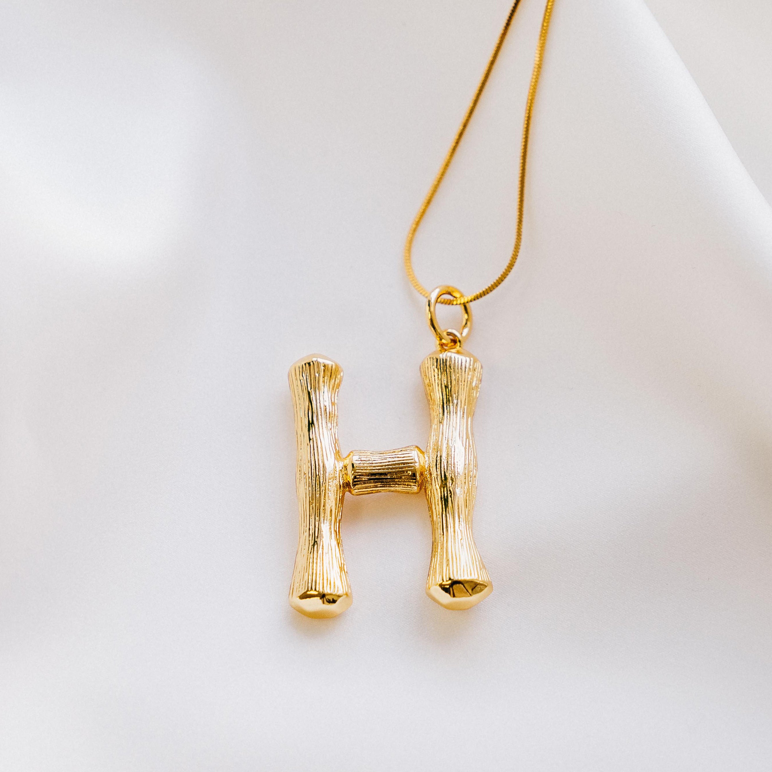 Vintage Oversized Alphabet Necklace