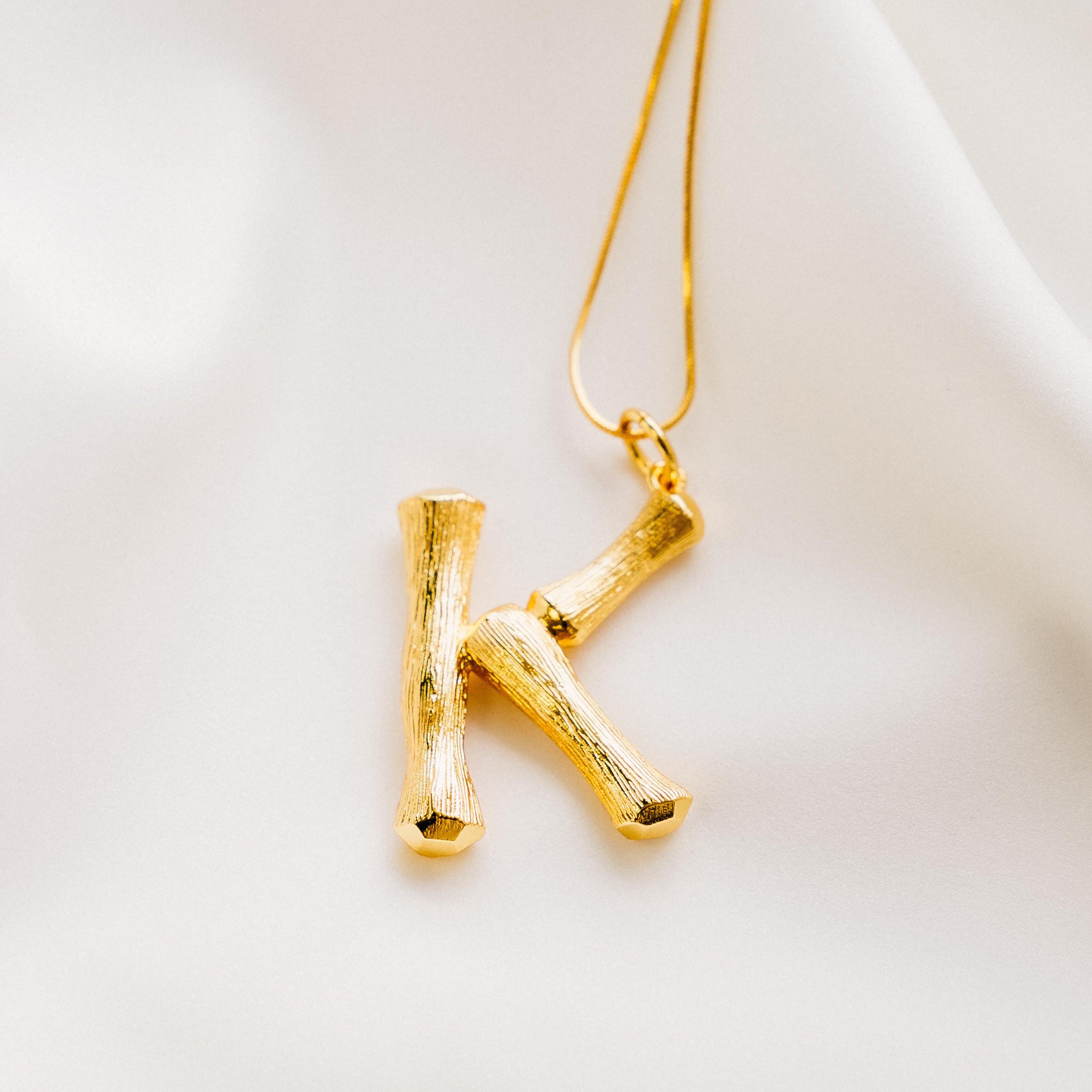 Vintage Oversized Alphabet Necklace