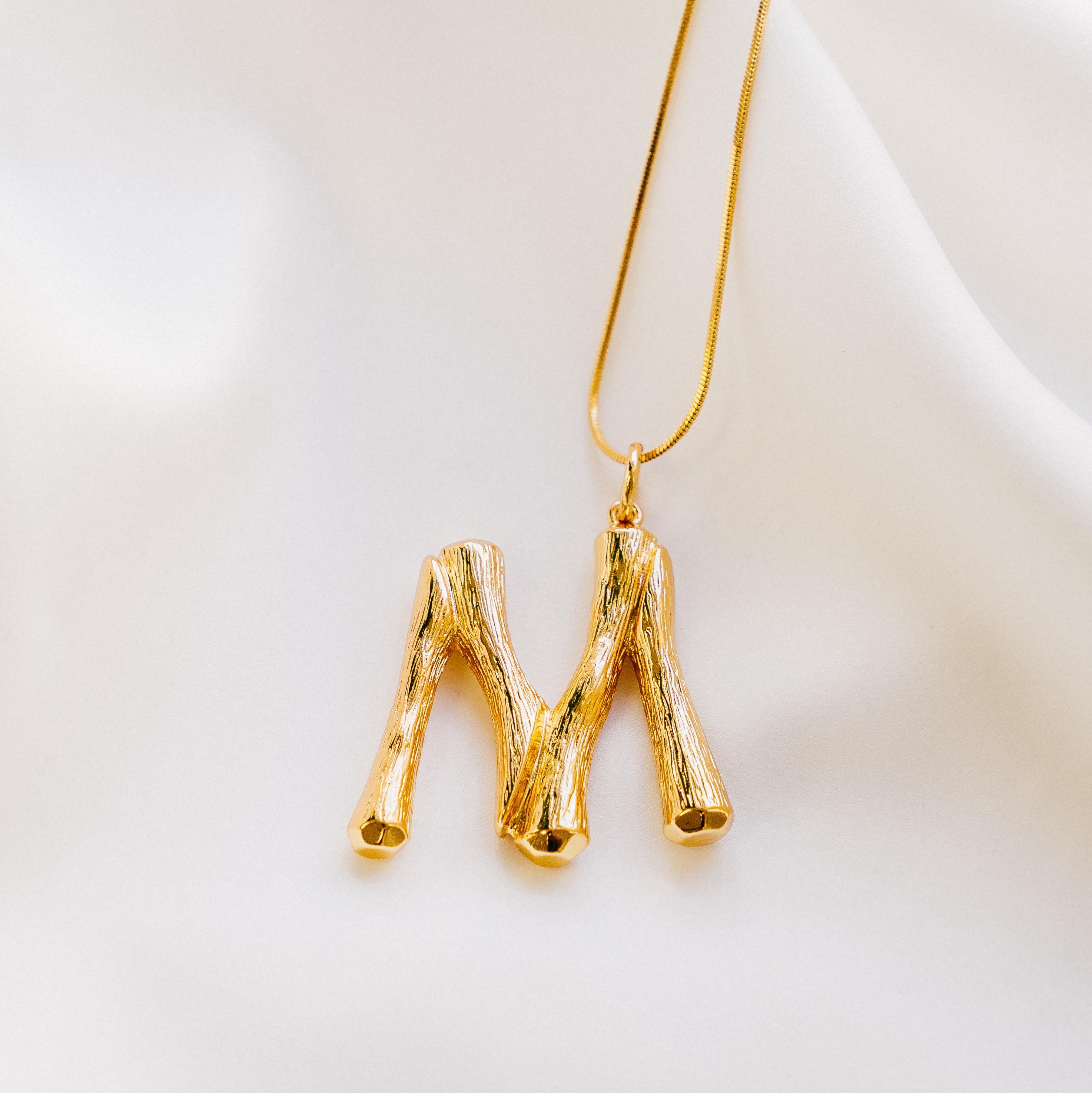 Vintage Oversized Alphabet Necklace