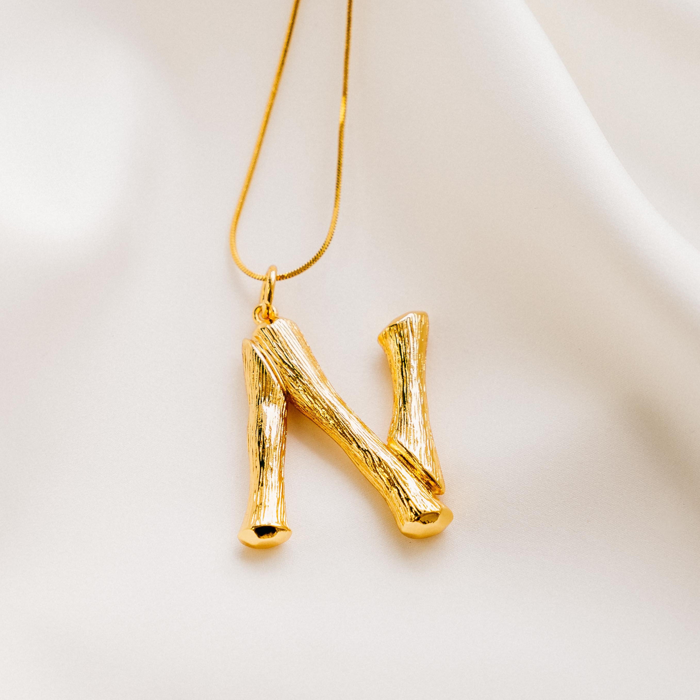 Vintage Oversized Alphabet Necklace