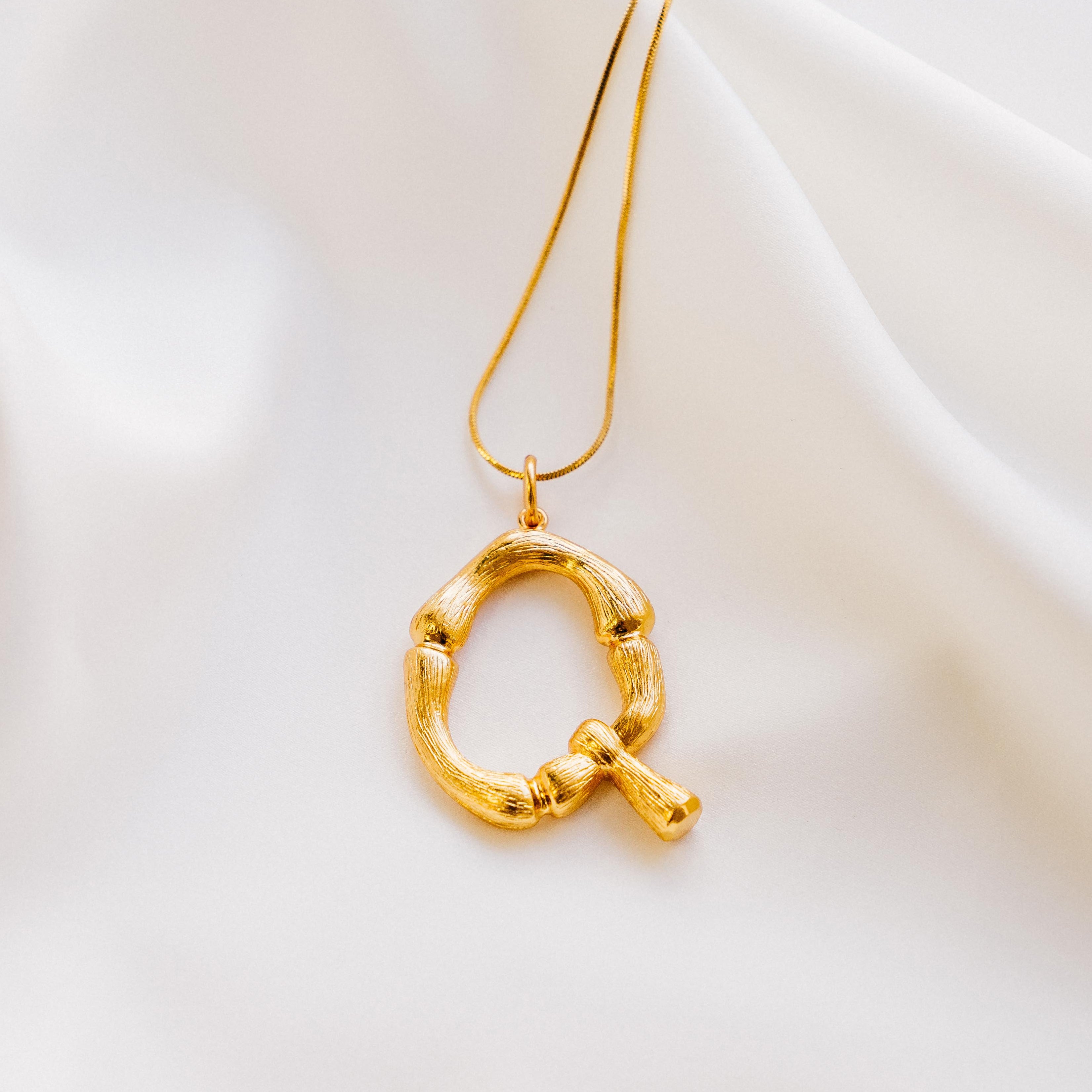 Vintage Oversized Alphabet Necklace