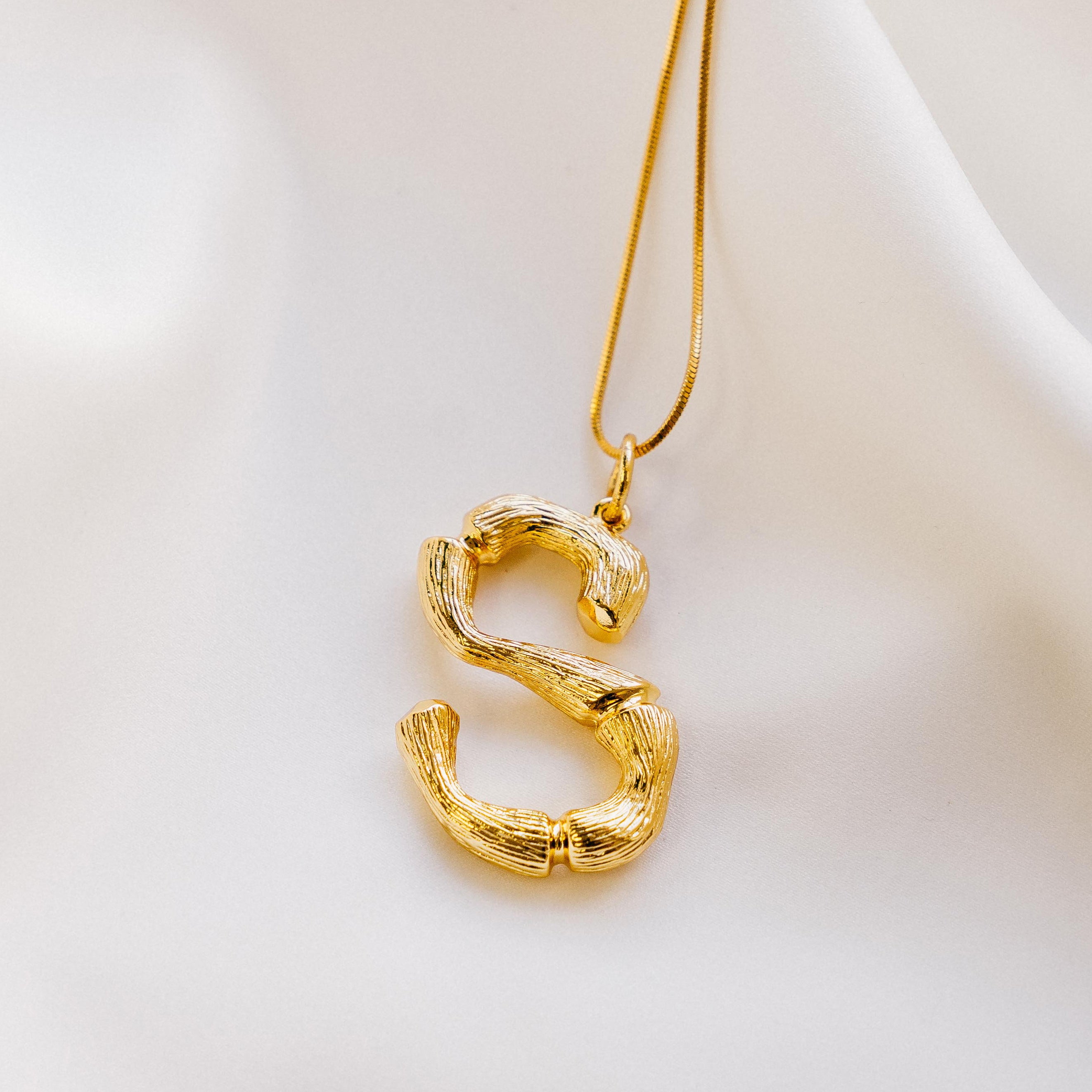 Vintage Oversized Alphabet Necklace