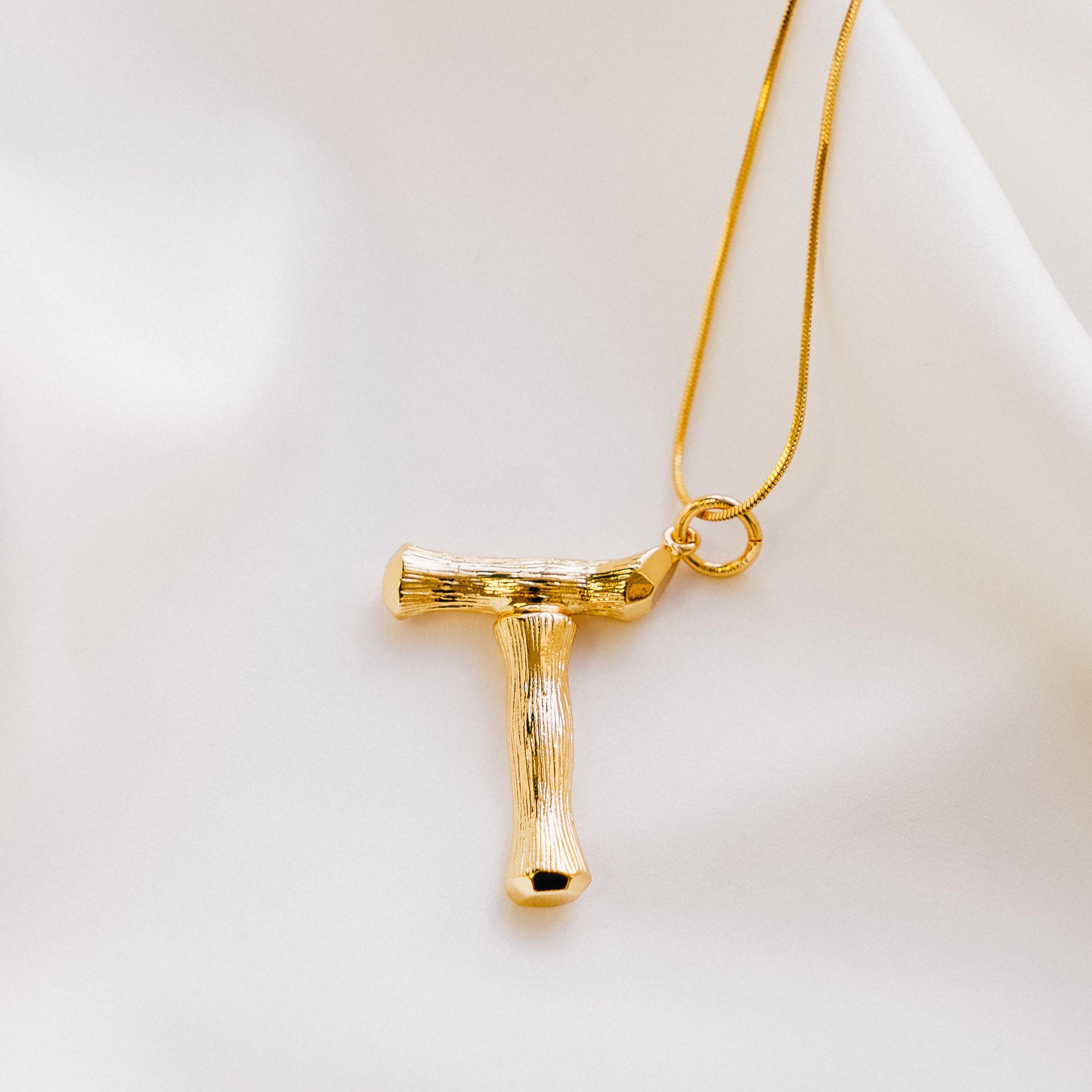 Vintage Oversized Alphabet Necklace