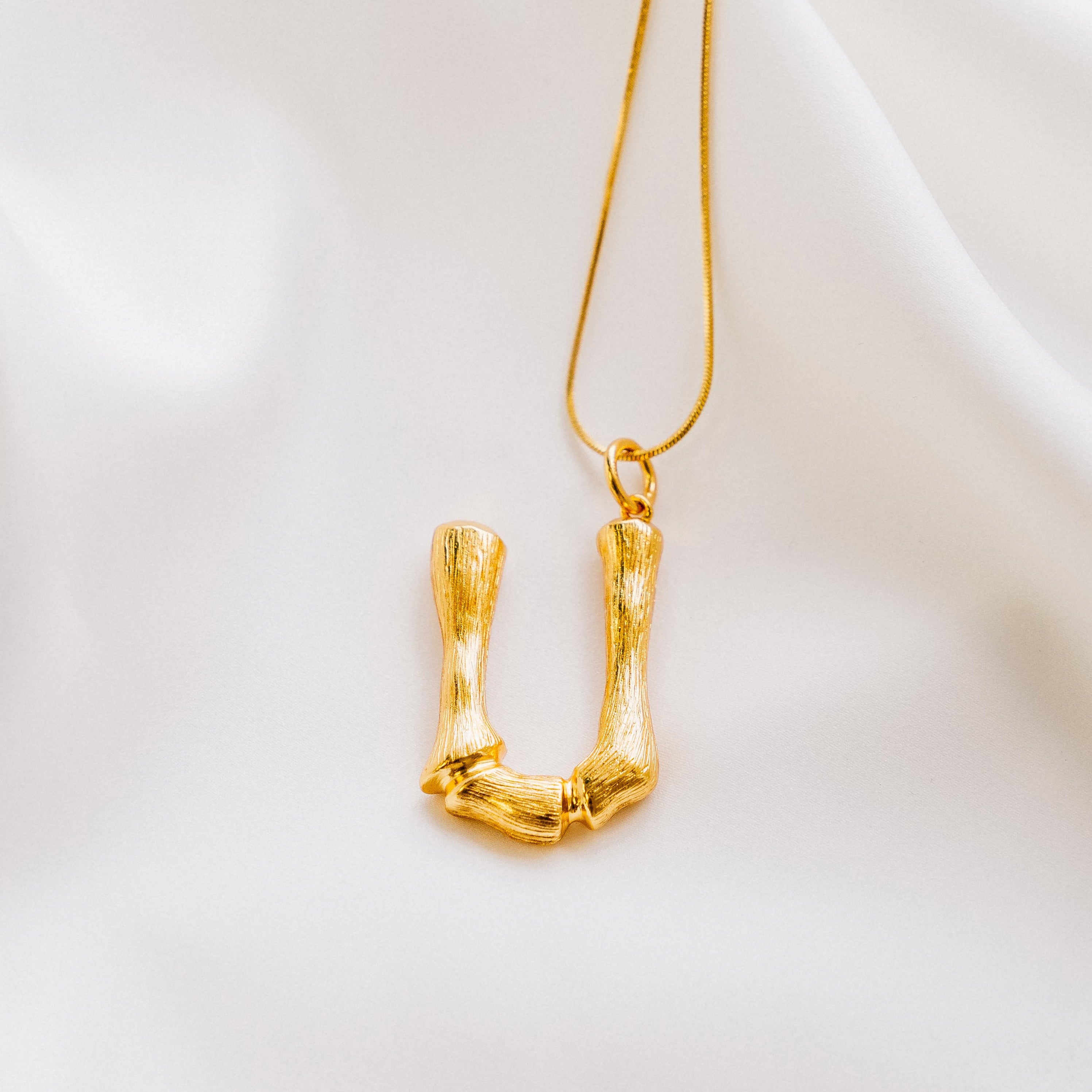 Vintage Oversized Alphabet Necklace