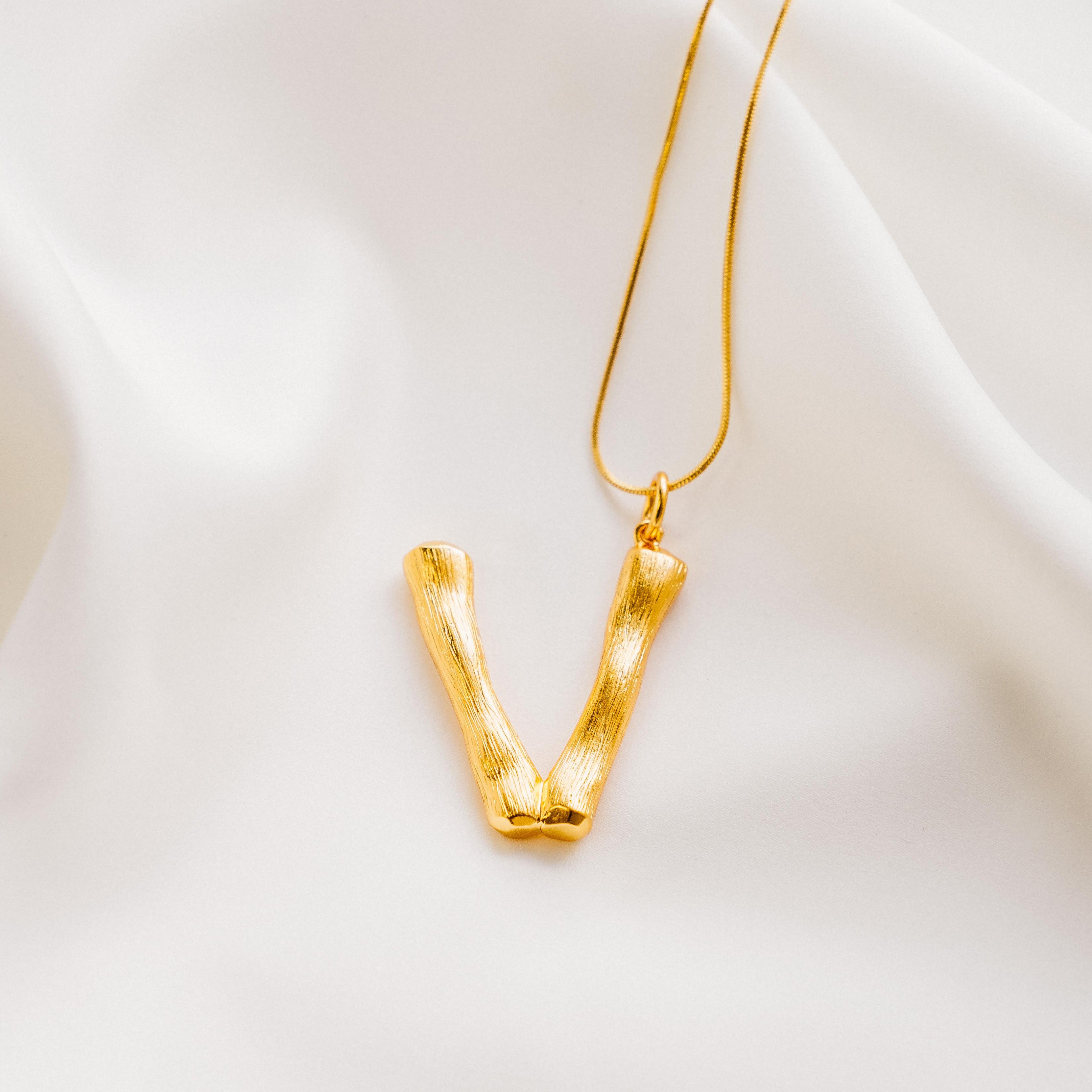 Vintage Oversized Alphabet Necklace