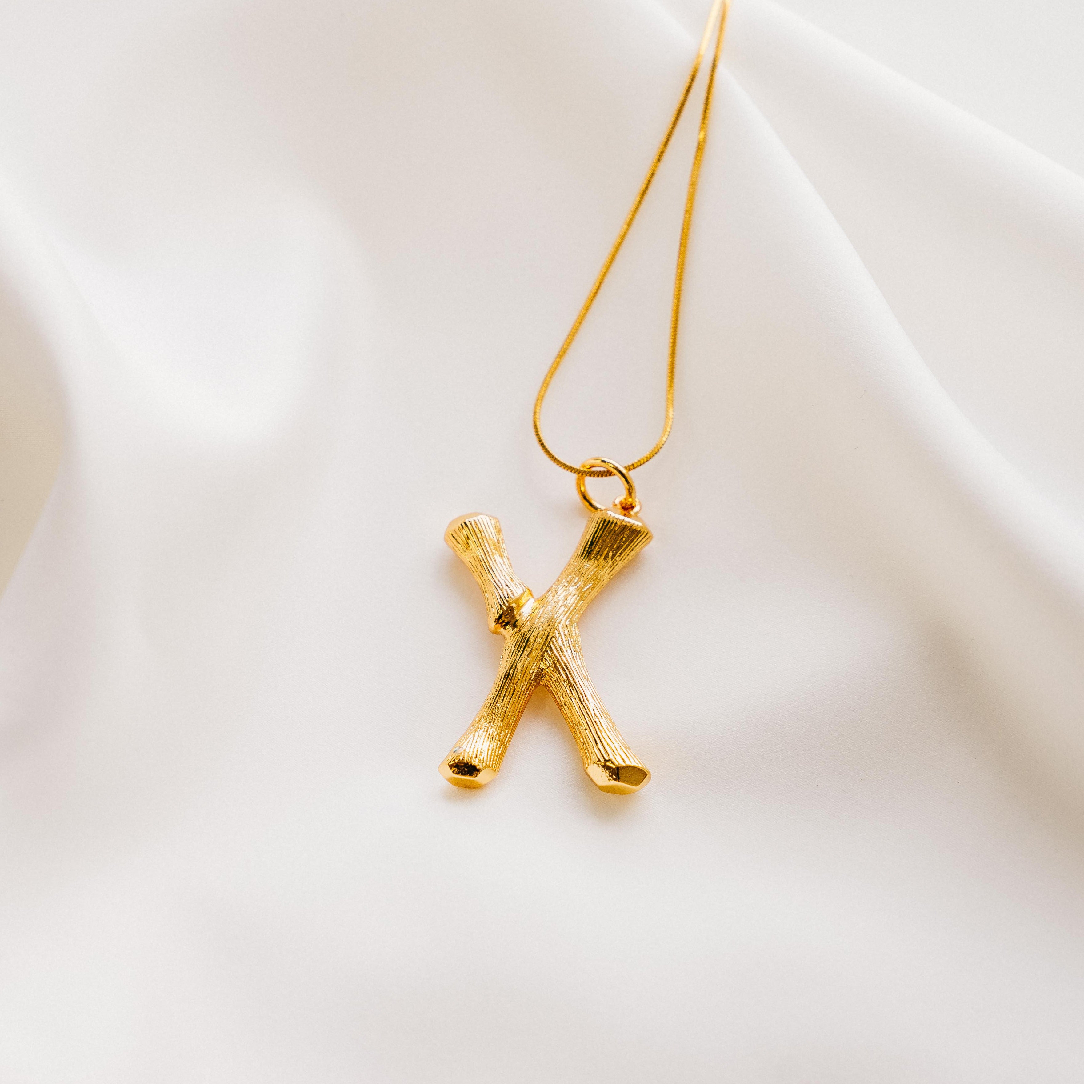 Vintage Oversized Alphabet Necklace