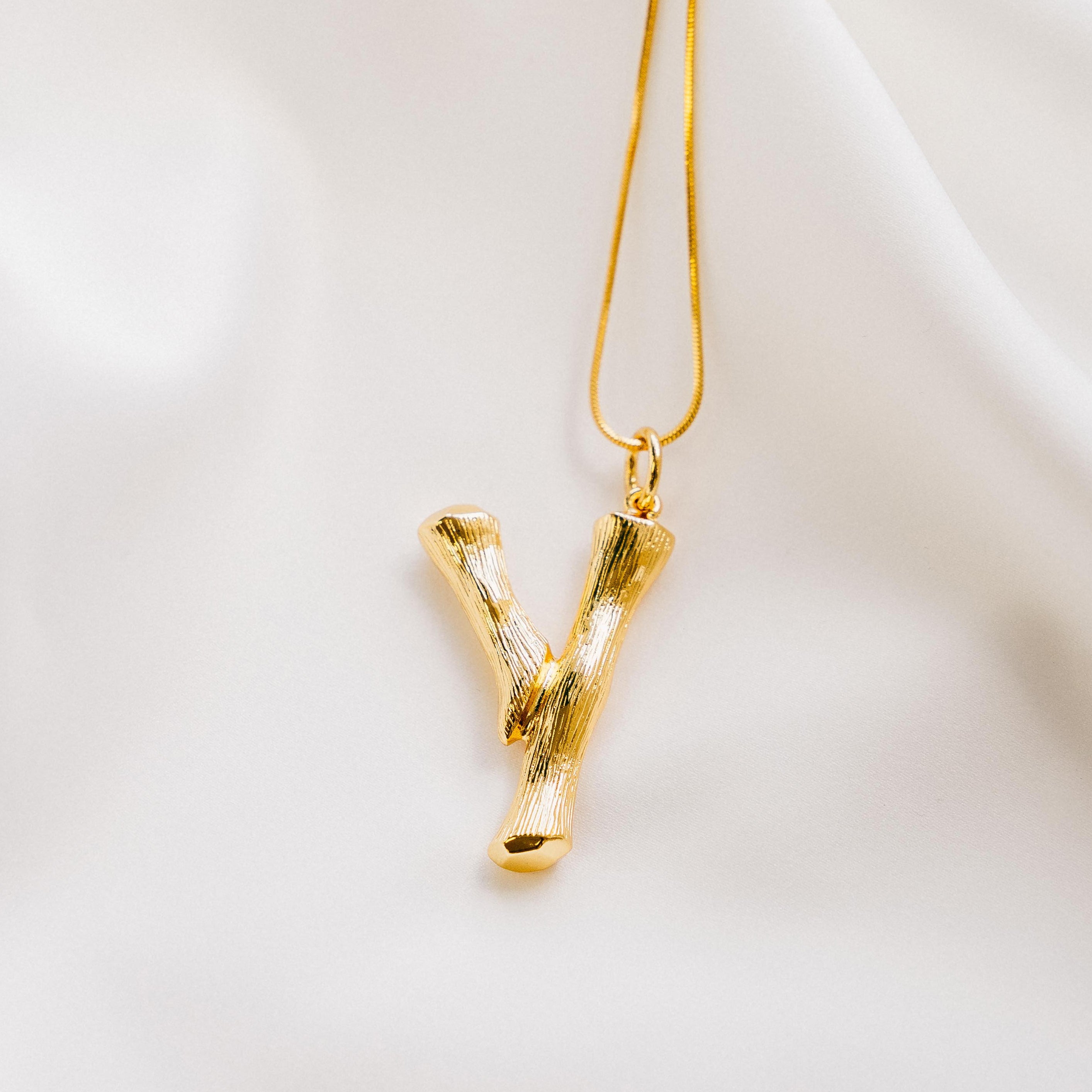 Vintage Oversized Alphabet Necklace