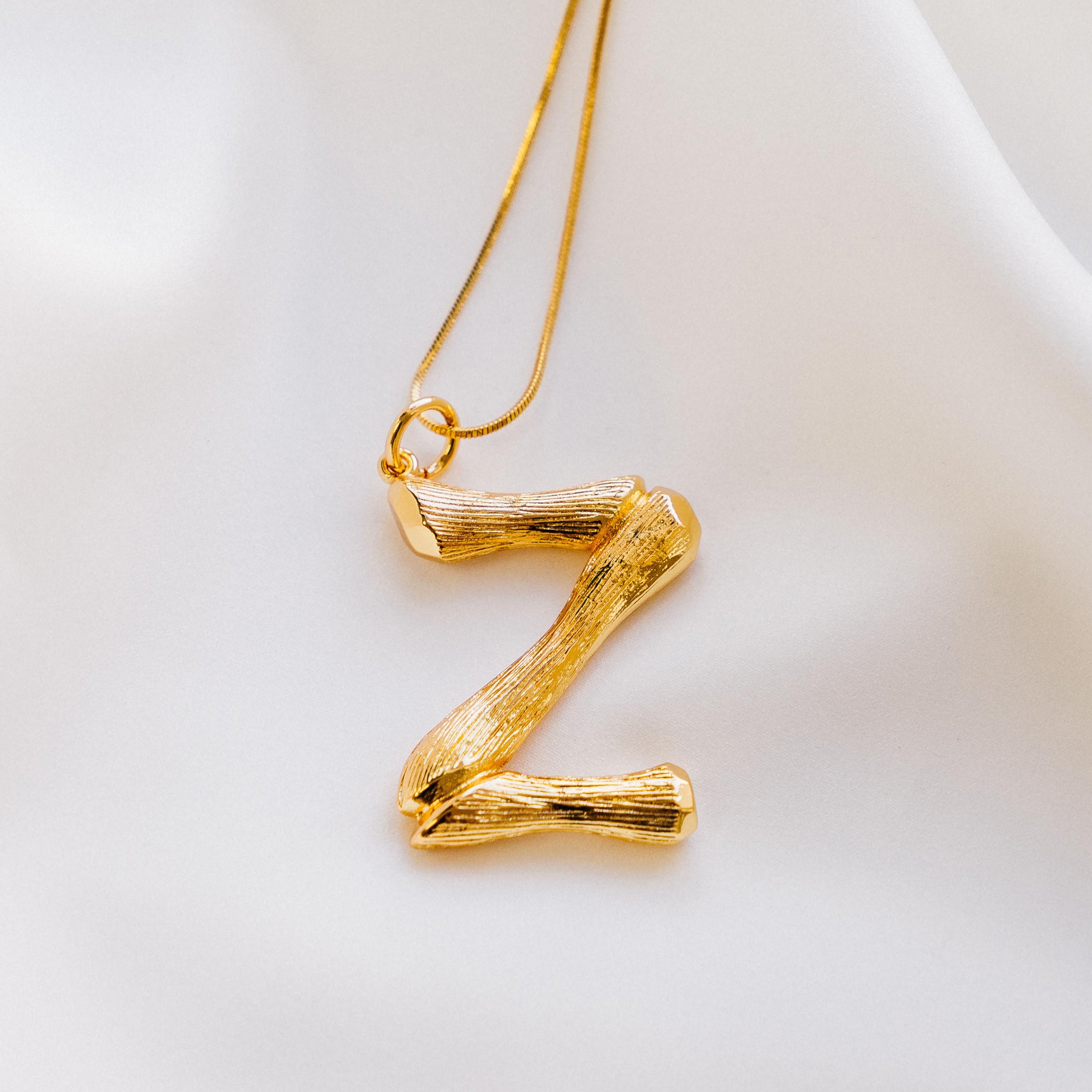 Vintage Oversized Alphabet Necklace
