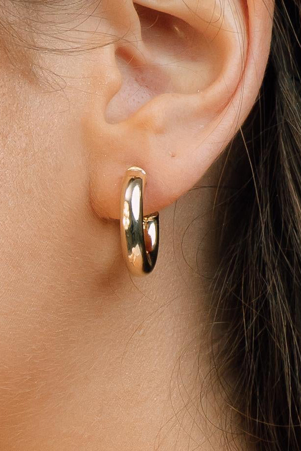 Small Gold Hoop Earrings - Candice